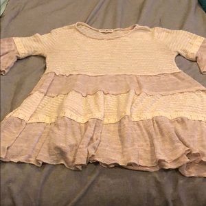 Babydoll shirt with lace